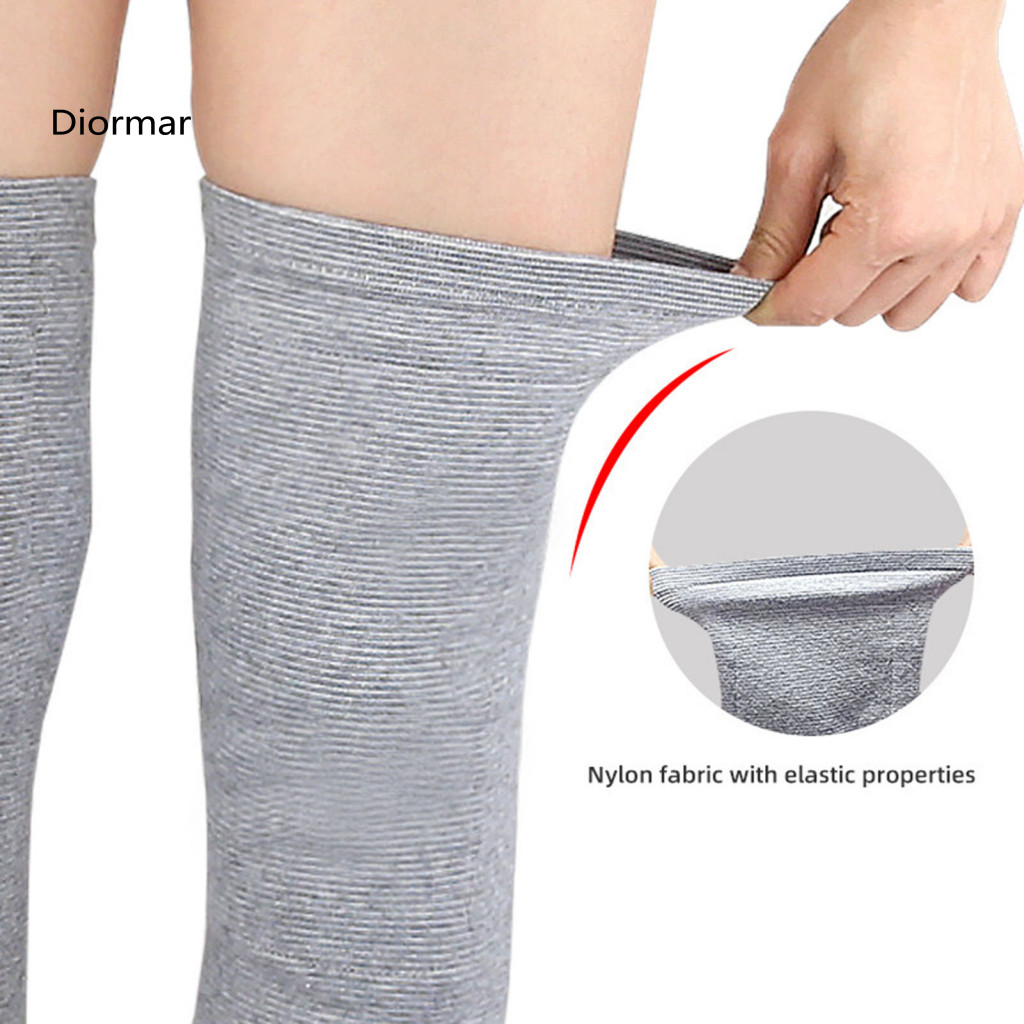 Imitation Rabbit Fur Knee Warmers Warm Pads 1 Pair Thickened Fleece Sleeves Winter Non-slip High Elasticity for Outdoor