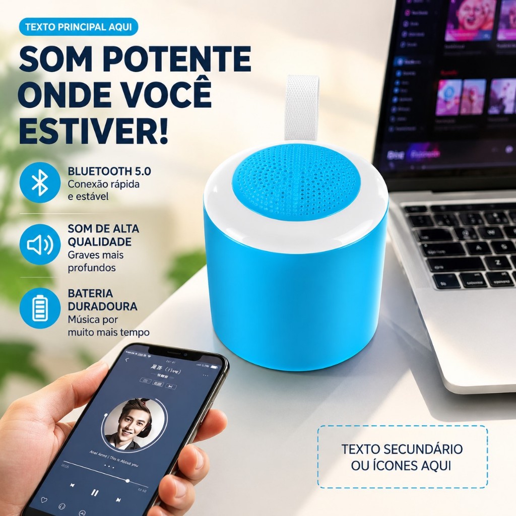 Caixa de Som Bluetooth 10W LED RGB Sem fio speaker mini radio USB/FM/Cartão sd 1498