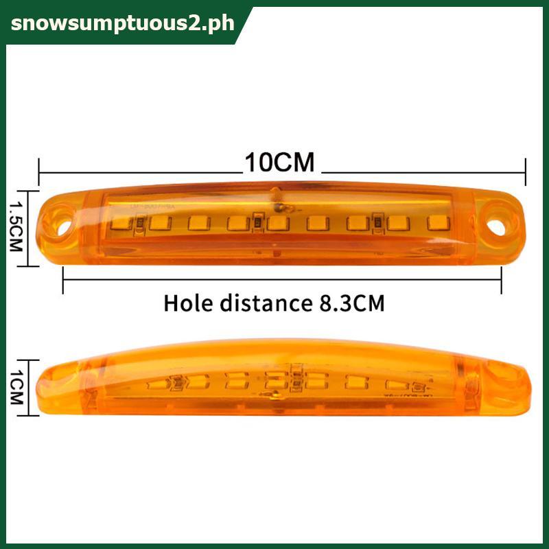 1 Peça 12V-24V Led Indicador De Marcador Lateral Luzes Do Carro Dianteiro Traseiro Para Reboque Trus Cab RV [SNOW]
