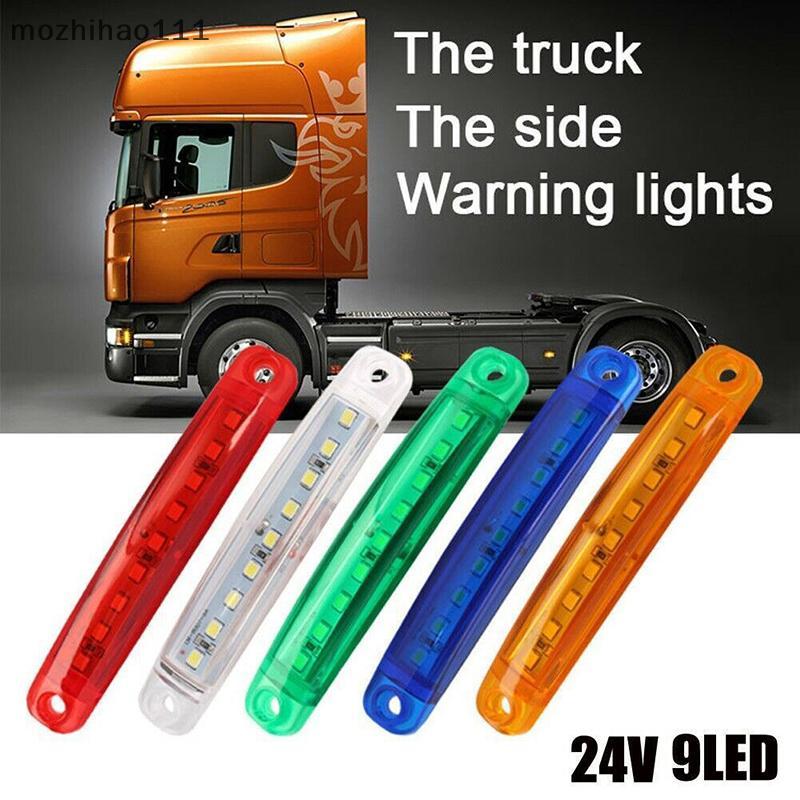 [mozhihao] 1 Pcs 12V-24V Led Indicador De Marcador Lateral Luzes Do Carro Dianteiras Traseiras Para Trailer Trus Cab RV