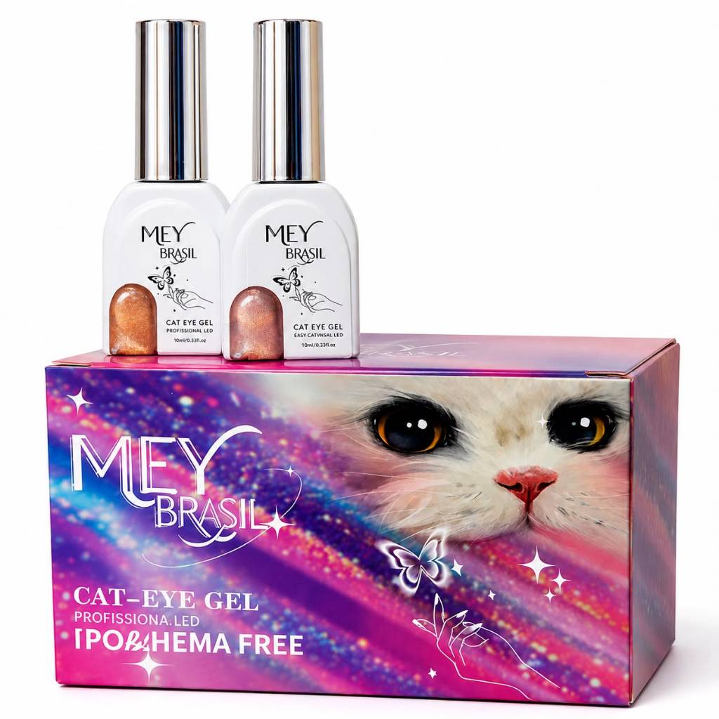 Esmalte Gel Magnético Cat Eye Mey Brasil 10ml Uv Led Cor 04/05
