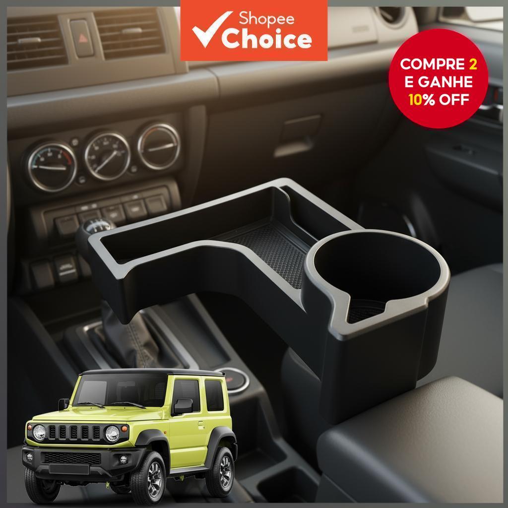 Suzuki Jimny 2019-2024 JB64 JB74 Organizador de Armazenamento de Apoio de Braço, Bandeja do Console Central, Suporte