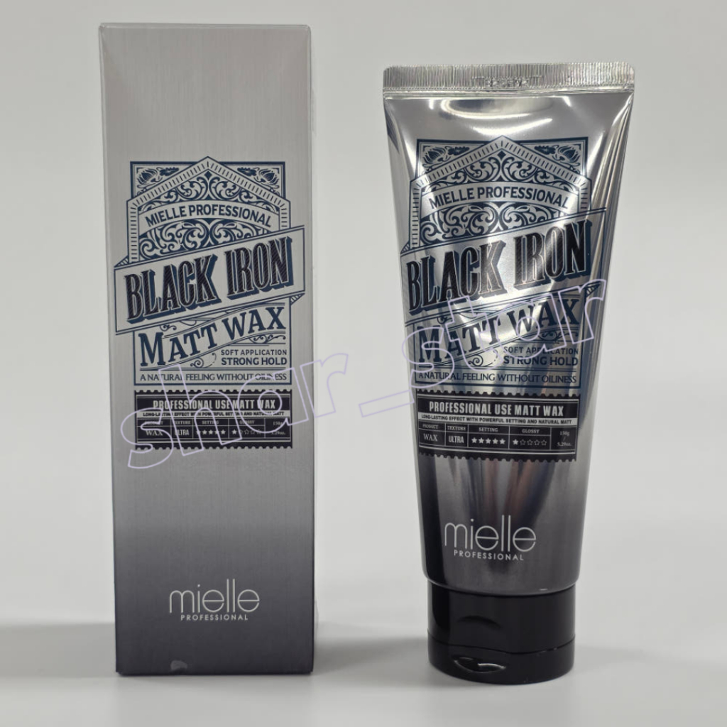 Cera Fosca Mielle Black Iron 150g – Capilar De Fixação Forte , Modelagem Suave , Cuidado Com Baixa Estimulação