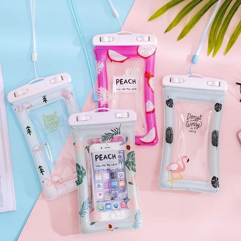 Capa Celular Selfie Capinha Piscina Mergulho  A prova D'água Impermeável Universal