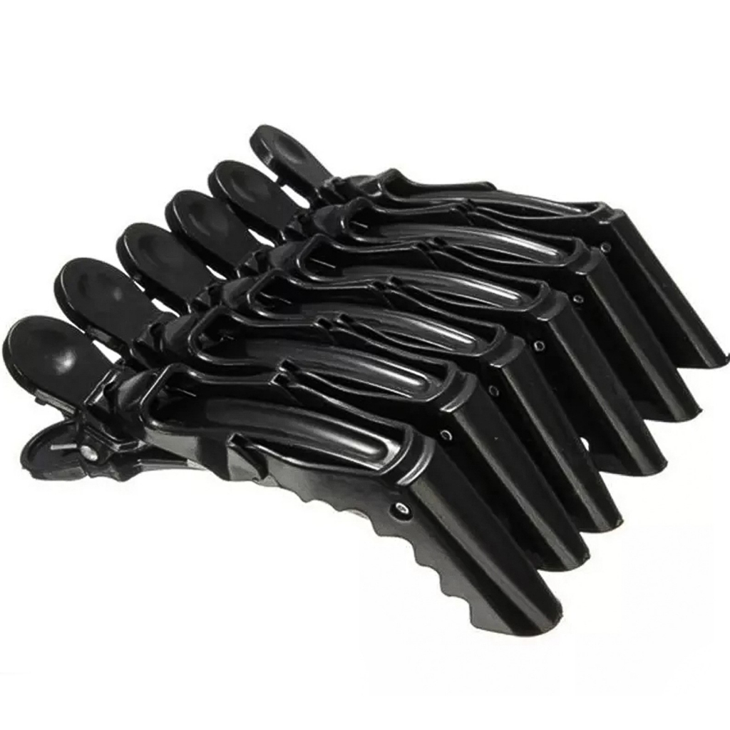 6 Unidades Presilha Prendedor De Cabelo Clips Tipo Bico De Pato Jacare Crocodilo Para Profissional Cabeleireira