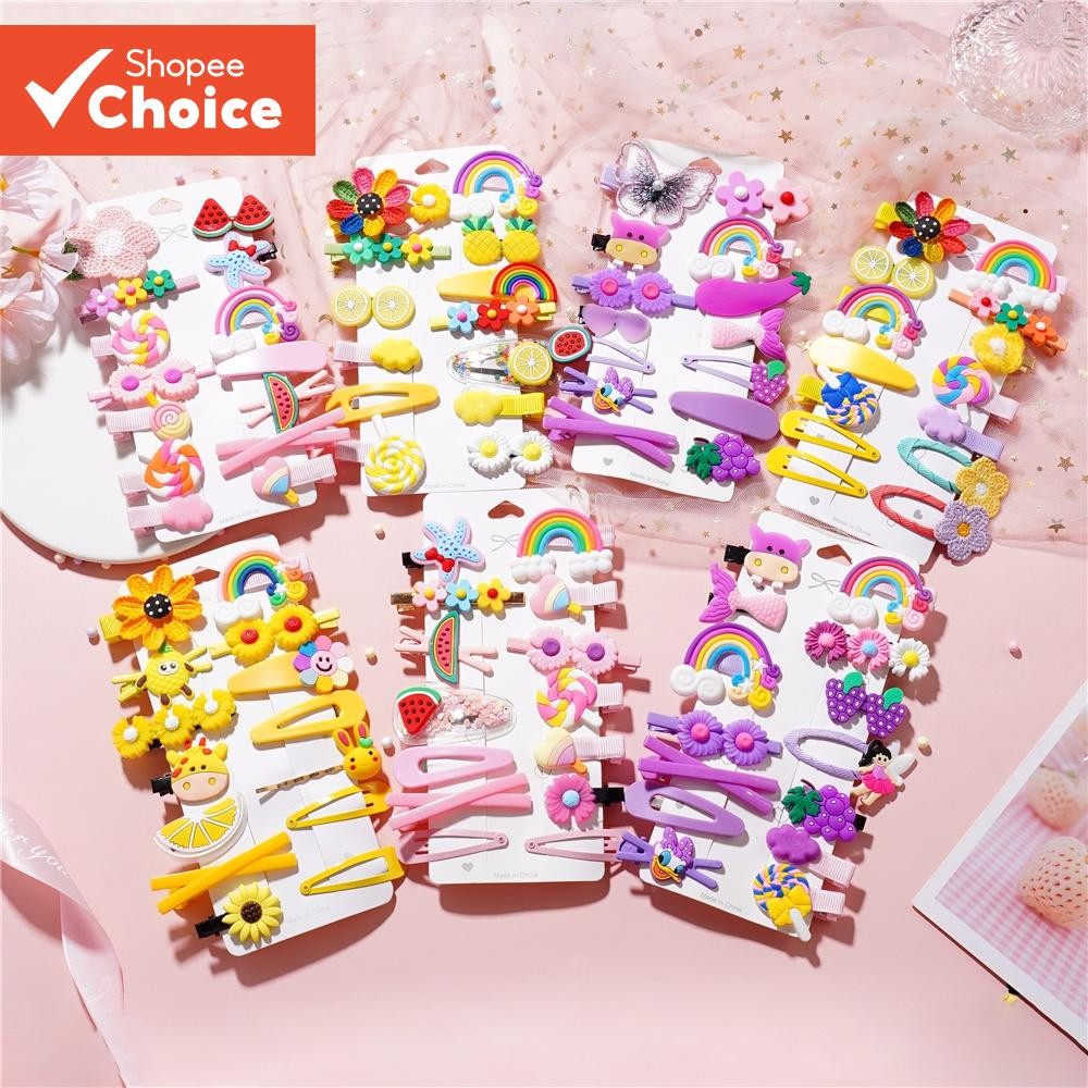 Conjunto De Clipe De Princesa Para Bebês Meninas , Grampos De Cabelo Fofos De Bico De Pato , Acessórios De Grampo Sem Pu