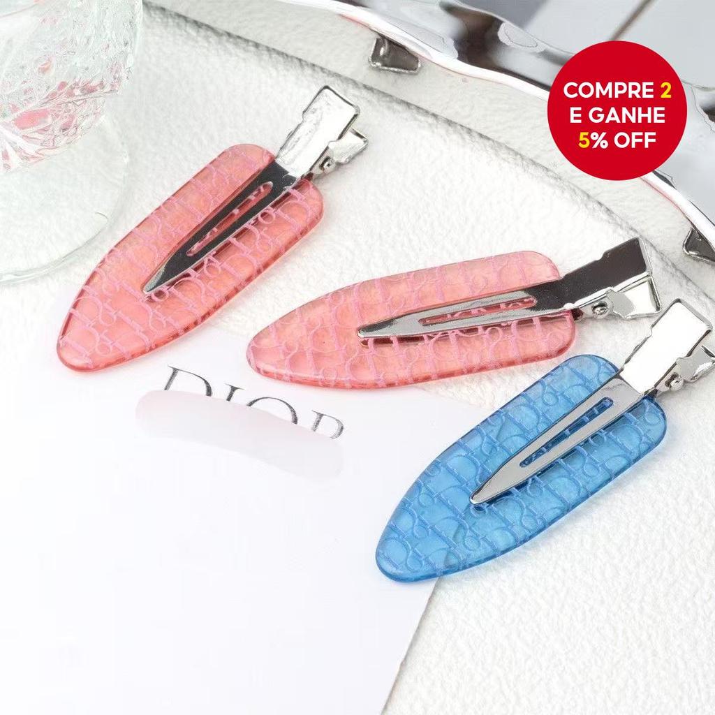 2 peças de presilhas simples e doces sem marcas, para cabelo lateral, presilhas tipo bico de pato, acessório de cabelo