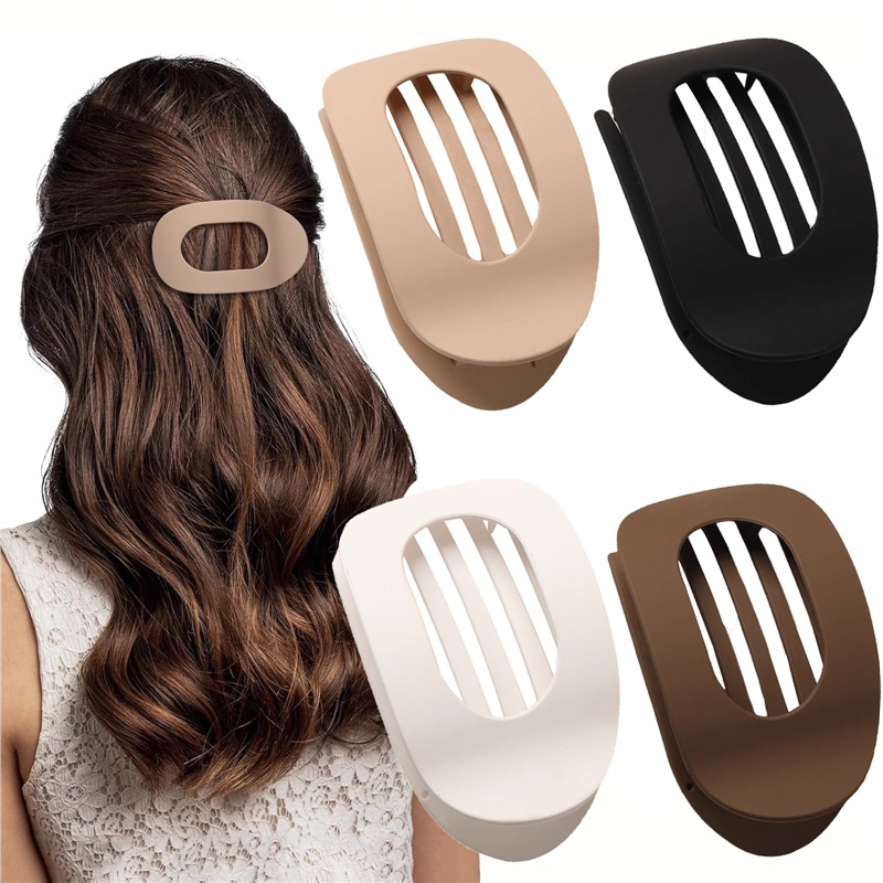 Grampo De Cabelo Bico De Pato Em Forma De Arco Feminino Coque Plano Na Parte De Trás Da Cabeça Não Convencional