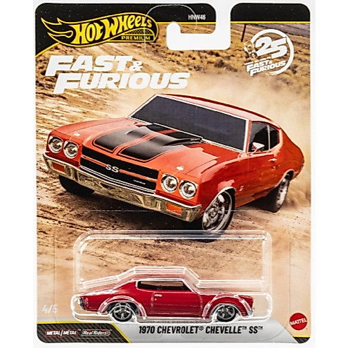Hot Wheels Premium 1970 Chvrolet Chevelle SS Fast Furious Velozes e Furiosos 25 anos - Carrinho HotWheels