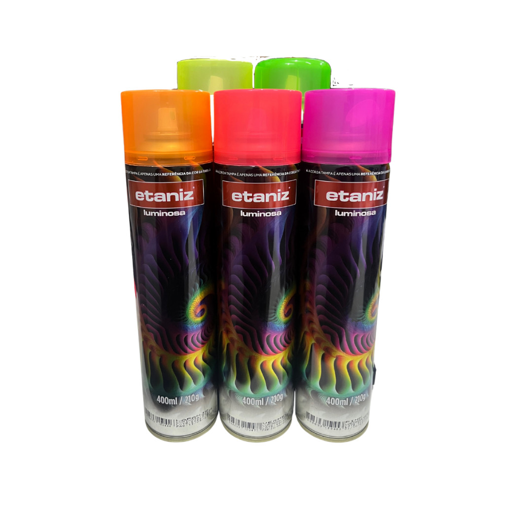 Premium Sprays Neon Luminoso Etaniz Premium 400ml 250gr