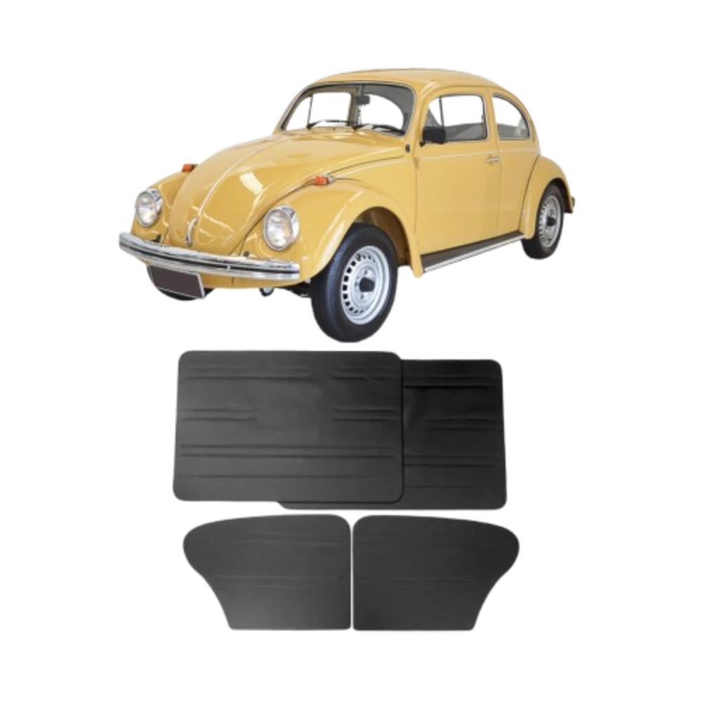 KIT FORRAÇÃO REVEST PORT DIAN + TRAS + GRAMPOS FUSCA 78 A 96