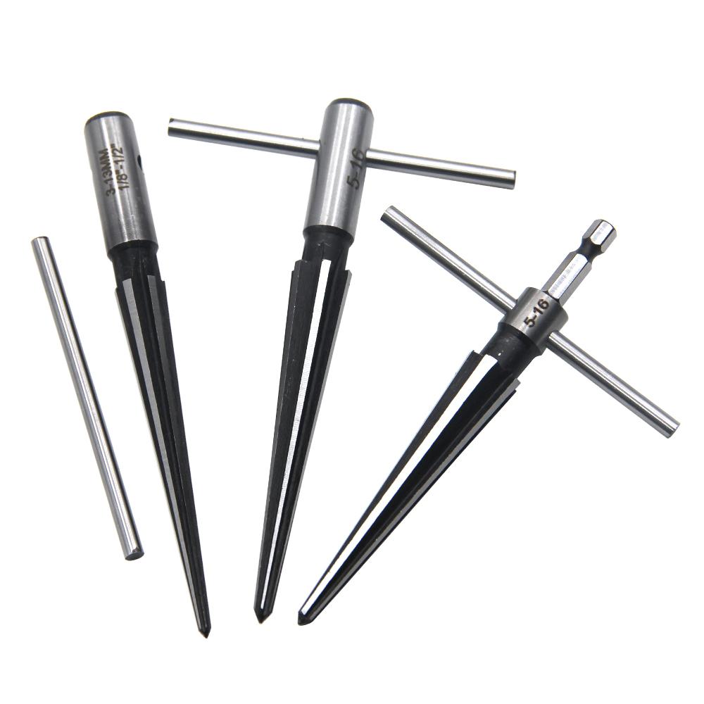 Novo Conjunto de Alargadores Cônicos Redondos e Sextavados - Ferramentas Manuais de 3-13mm e 5-16mm para Madeira, Metal