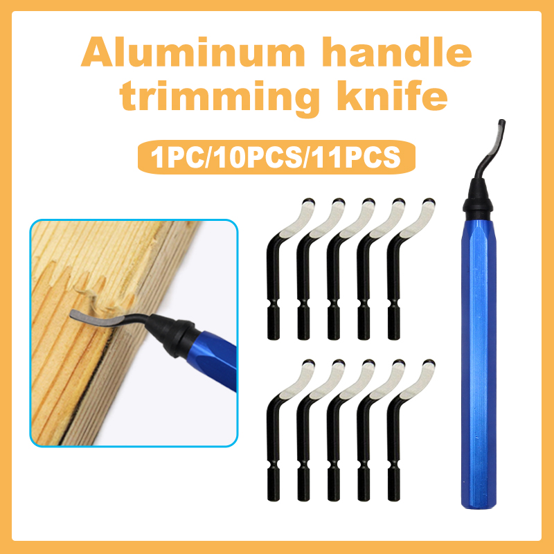 Profissional Portátil Rebarbação Raspagem Conjunto De Ferramentas Borda Chanfradura Kit Para Metal Plástico Com 10 Pçs L