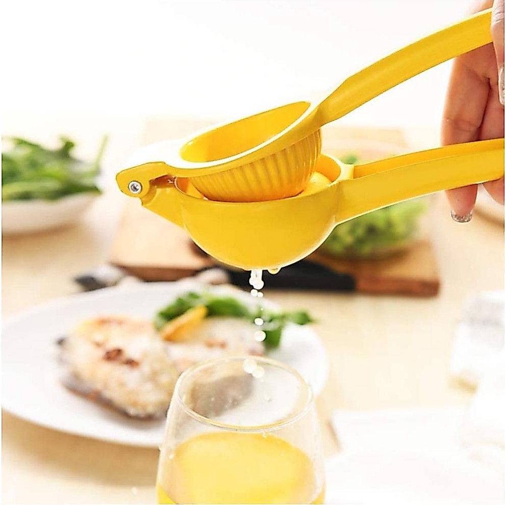 Espremedor Manual Frutas Limão Laranja Metal Esmaltado Pesado Premium