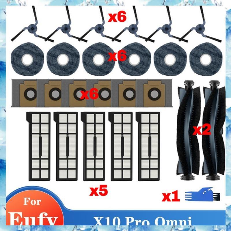 [Bcpx] Para X10 Pro Omni Robot Vacuum Acessório Kit De Substituição-Escova Lateral Principal , Pano De Esfregão , Filtro