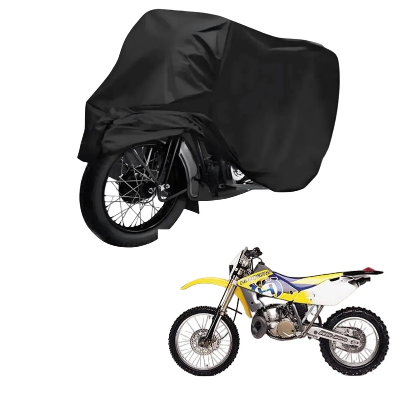 Capa de Cobrir Moto em Couro Impermeável Anti-Uv Protetora Anti-Risco para Husqvarna WR 360