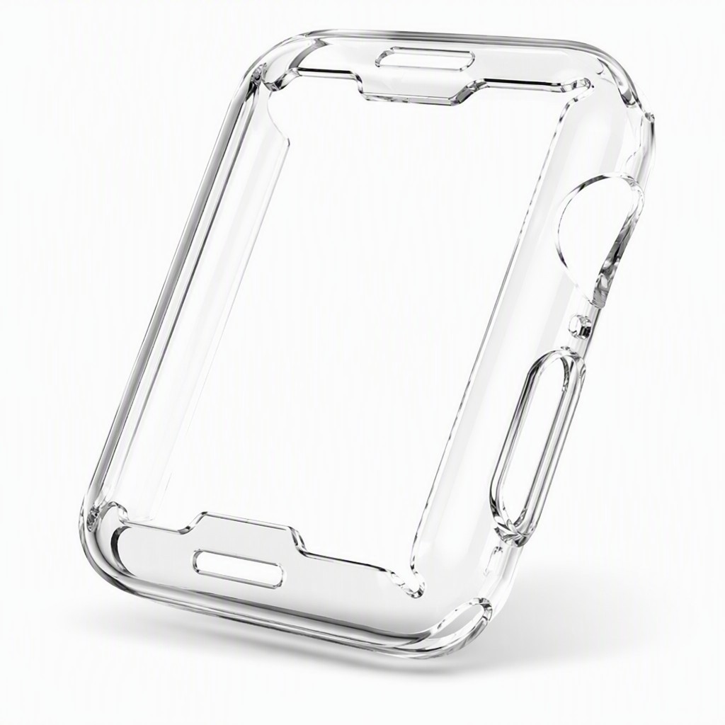 CoCapa TPU Transparente 360 Proteção Total Apple Watch Anti-Risco Fácil Instalação Compatível 38 40 41 42 44 45 49mm