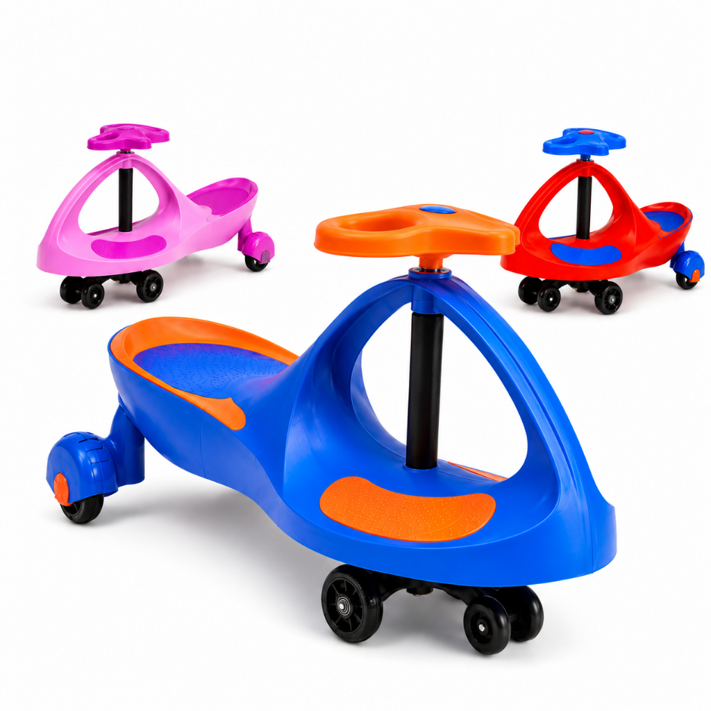 Carrinho Rolimã Infantil Ginga Car 360° LED Anti-Volta 100kg Super Car