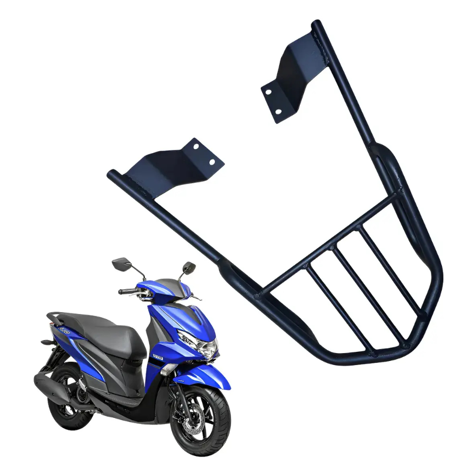 BAGAGEIRO YAMAHA FLUO MODULO TUBULAR (METAL X) PRETO