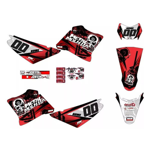 Adesivo  Yamaha Xtz 125 Metal Mulisha 0,60mm 060