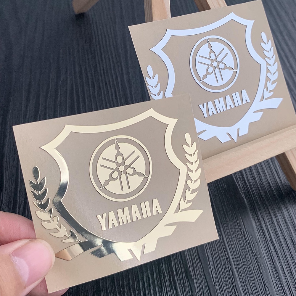 Adesivo Emblema Yamaha Shield Metal Cromado Decalque À Prova D'água Para Todas As Motocicletas