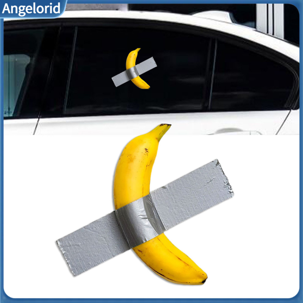 Realistic Fruit Sticker Yellow Banana Funny Car – Self-adhesive Decorative Decal for Auto Body Scratch Coverage Cute f