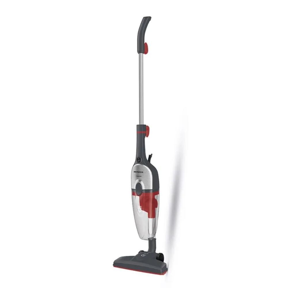 Aspirador de Pó Vertical e Portátil Mondial Turbo Cycle Hepa 1550W Cinza/Vermelho 220V - AP-41-GI