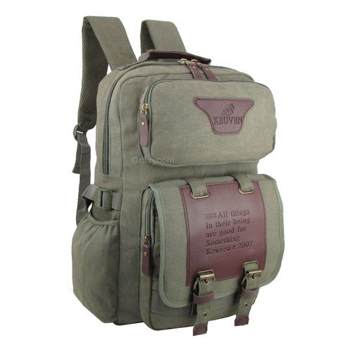 Mochila Bolsa Vintage Notebook Laptop Lona Reforçada Escolar Trabalho Passeio Masculina Feminina