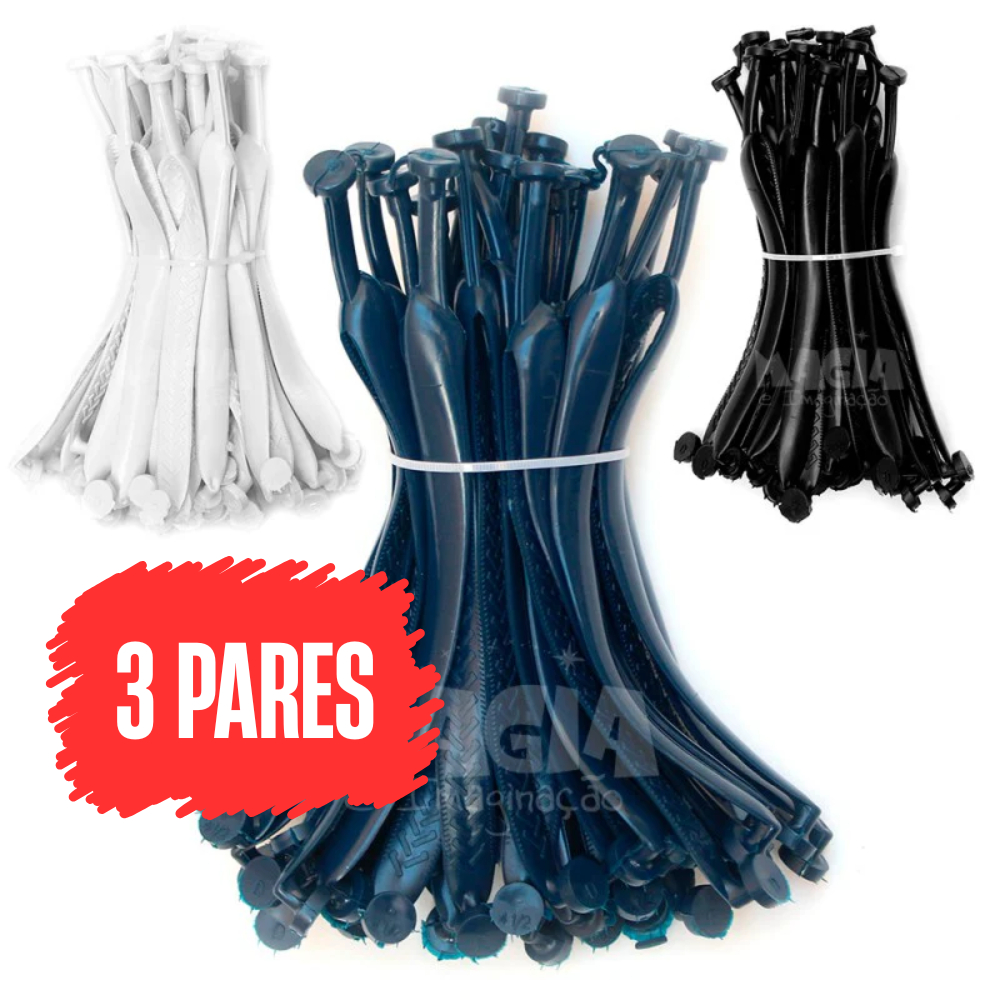 3 Pares Tiras Chinelo Tradicional - Cabresto Tira Correia Alça para Chinelo Masculino e Feminino