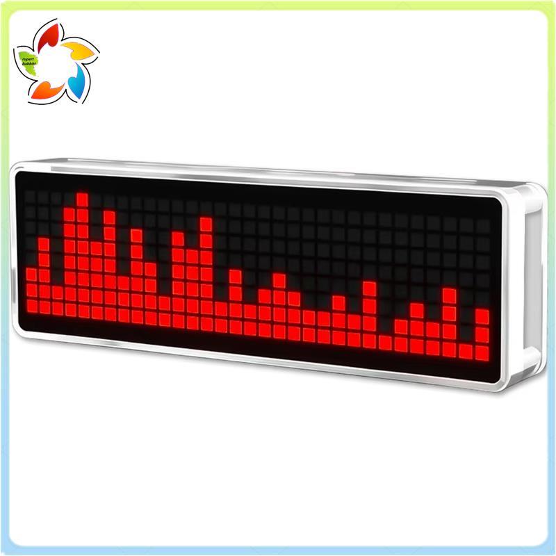 Kit De Espectro De Música LED DIY Captador De Som Eletrônico Luz Ambiente 256 Contas De Lâmpada Com Display De Relógio M