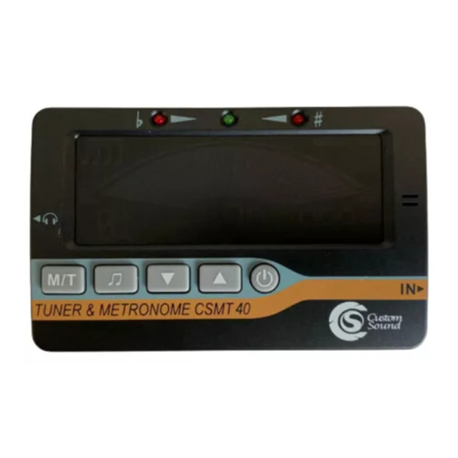 Metrônomo Afinador e Diapasão Custom Sound CSMT40 Com Display Digital