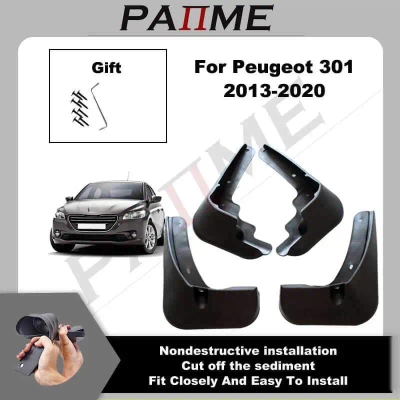 Retalhos De Lama Do Carro Para Peugeot 301 2013 2014 2015 2016 2017 2018 2019 2020 Paralama Respingo Guardas Dianteiro T