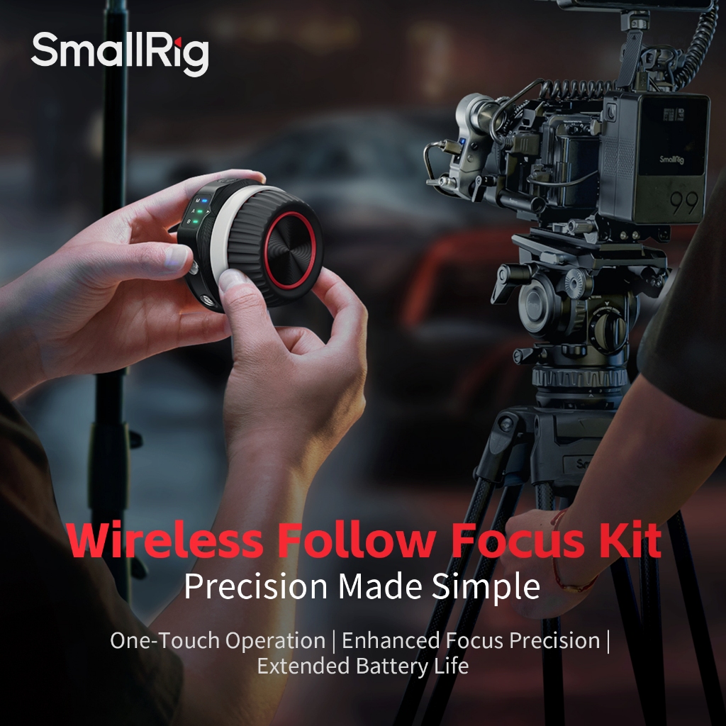 Kit SmallRig Wireless Follow Focus (Lite)/Motor Receptor/Controlador De Roda De Mão # 4295 4296 4297