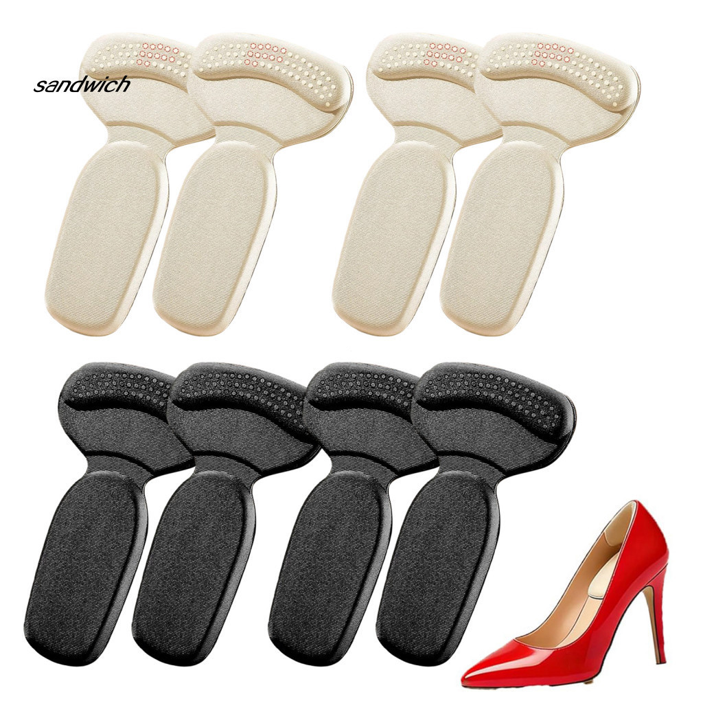 Shoes Heel Cushions Pads 2/4 Pairs Anti-slip Cushion Inserts for Blister Prevention Pain Relief Grips for Big or Loose f