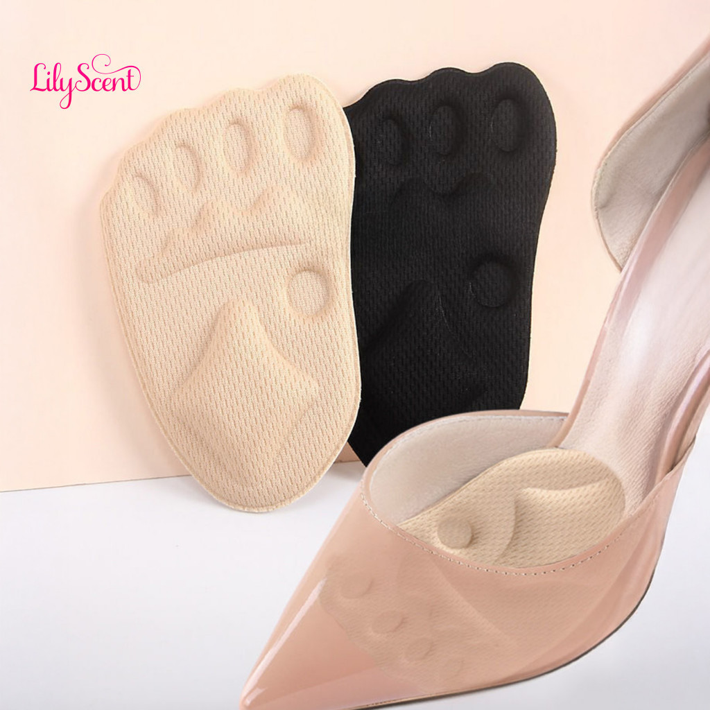 Forefoot Cushioning Pads Plantar for Women Comfortable Gel for High Heels Pain Relief Inserts for Dress Shoes Pumps Non-