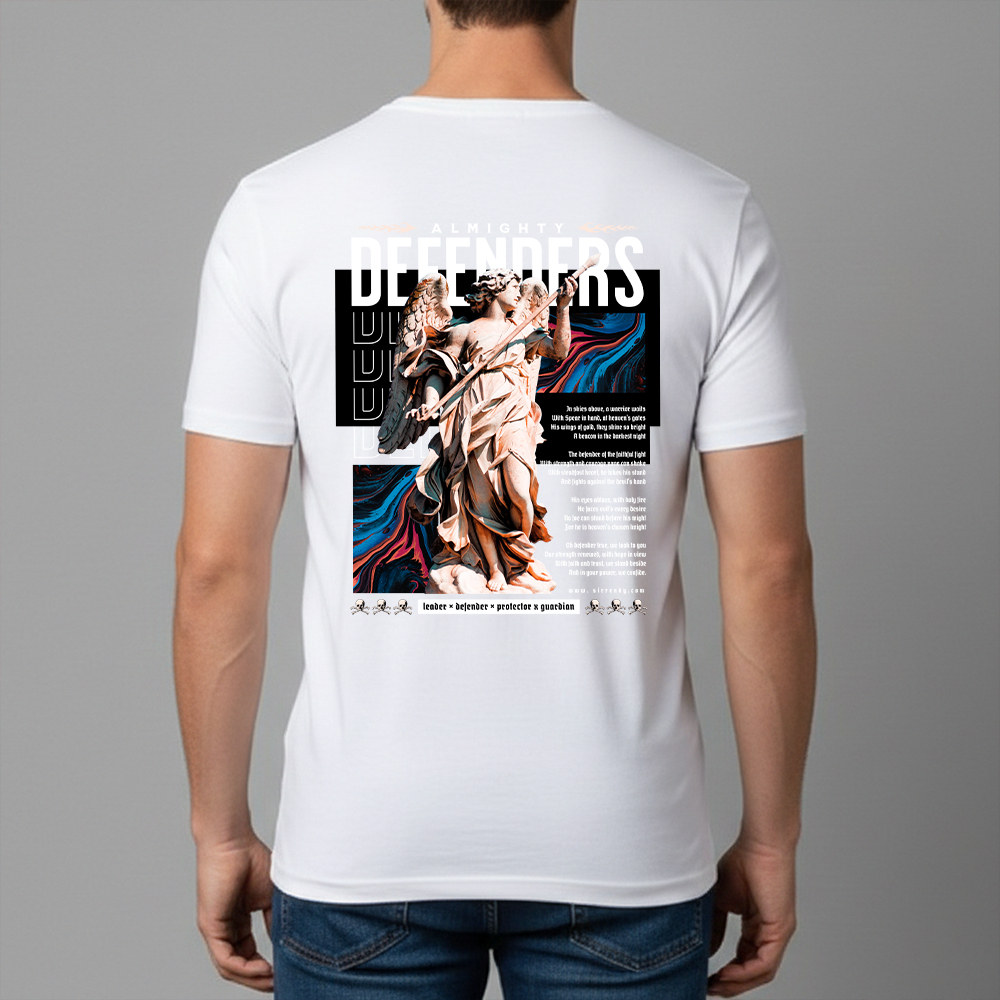 Camiseta Masculina Estampa Estátua Defensora Dry Fit Conforto Blusa T-Shirt Academia Tamanho P GG