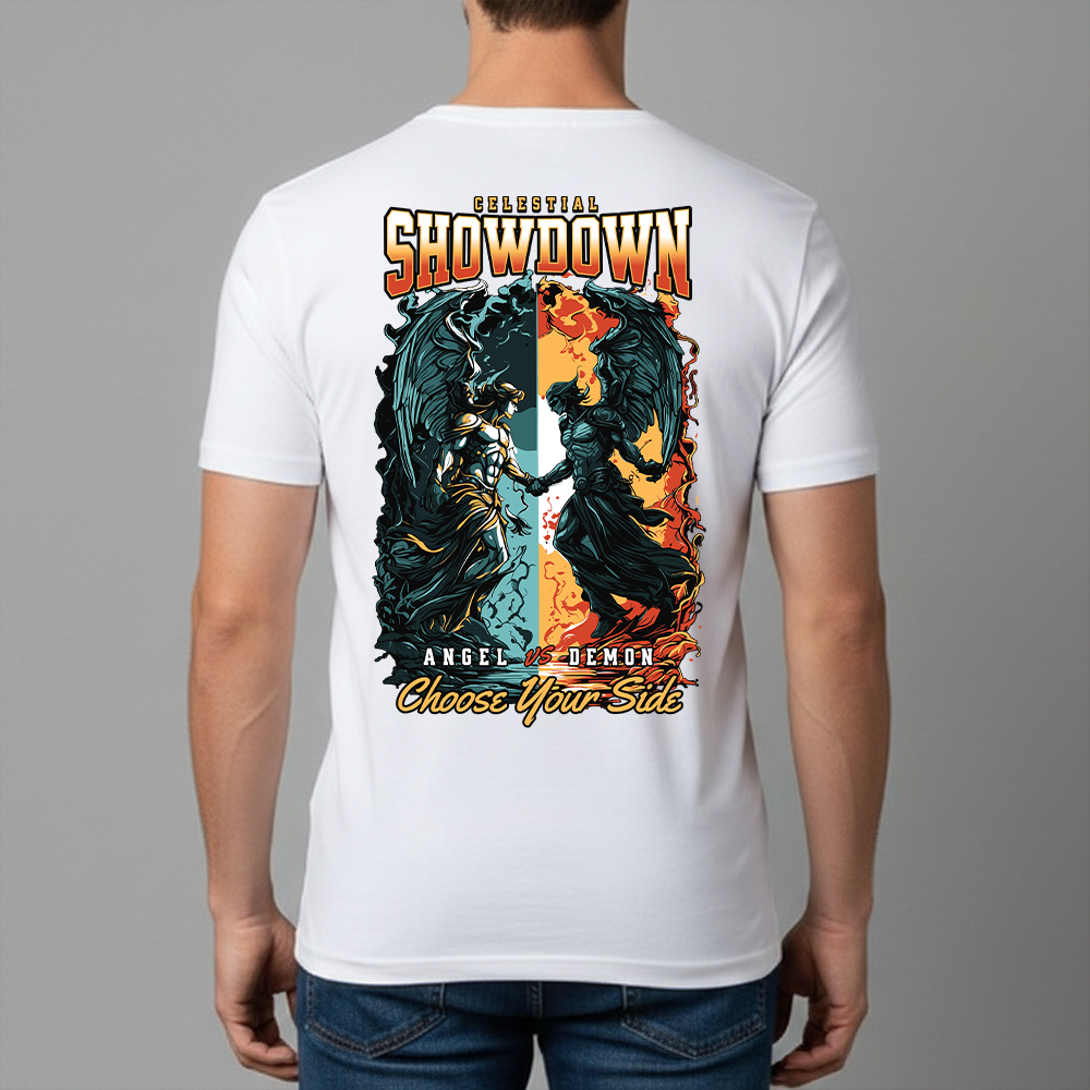 Camiseta Masculina Estampa Escolha seu Lado Dry Fit Conforto Blusa T-Shirt Academia Tamanho P GG