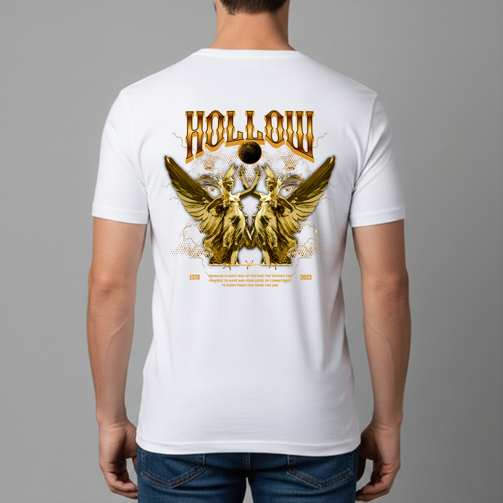 Camiseta Masculina Estampa Estátua Dourada Dry Fit Conforto Blusa T-Shirt Academia Tamanho P GG