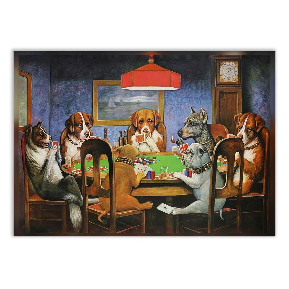 Placa Quadro Decorativo Poker Game Cassius Coolidge Cachorros Jogando Poker Quadro Decorativo Decoracao Sala Quarto Pare