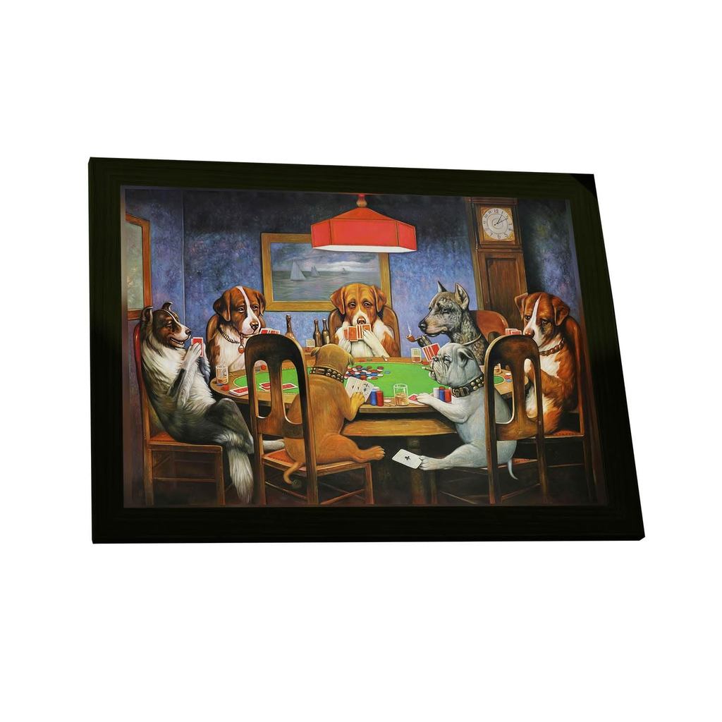 Quadro Decorativo para Sala e Quarto Poker Game Cassius Coolidge Cachorros Jogando Poker Decoracao Parede Poster