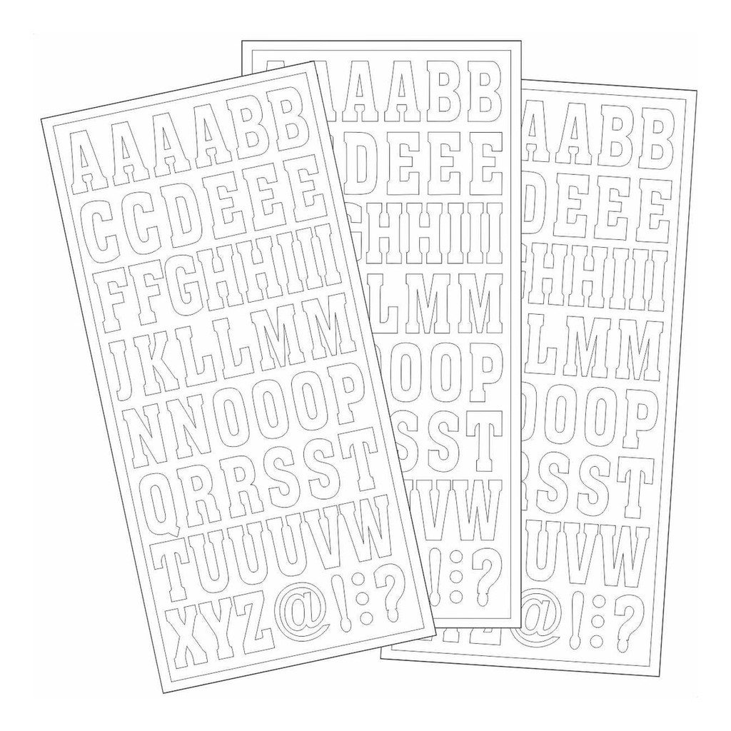 Adesivo Letras Alfa Completo Escrever Palavras Pratico 10cm