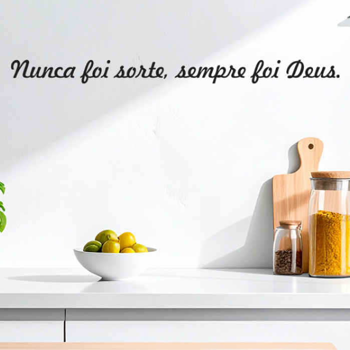 Adesivo de Parede Decorativo Frase Motivacional Autocolante Lavável Para Casa