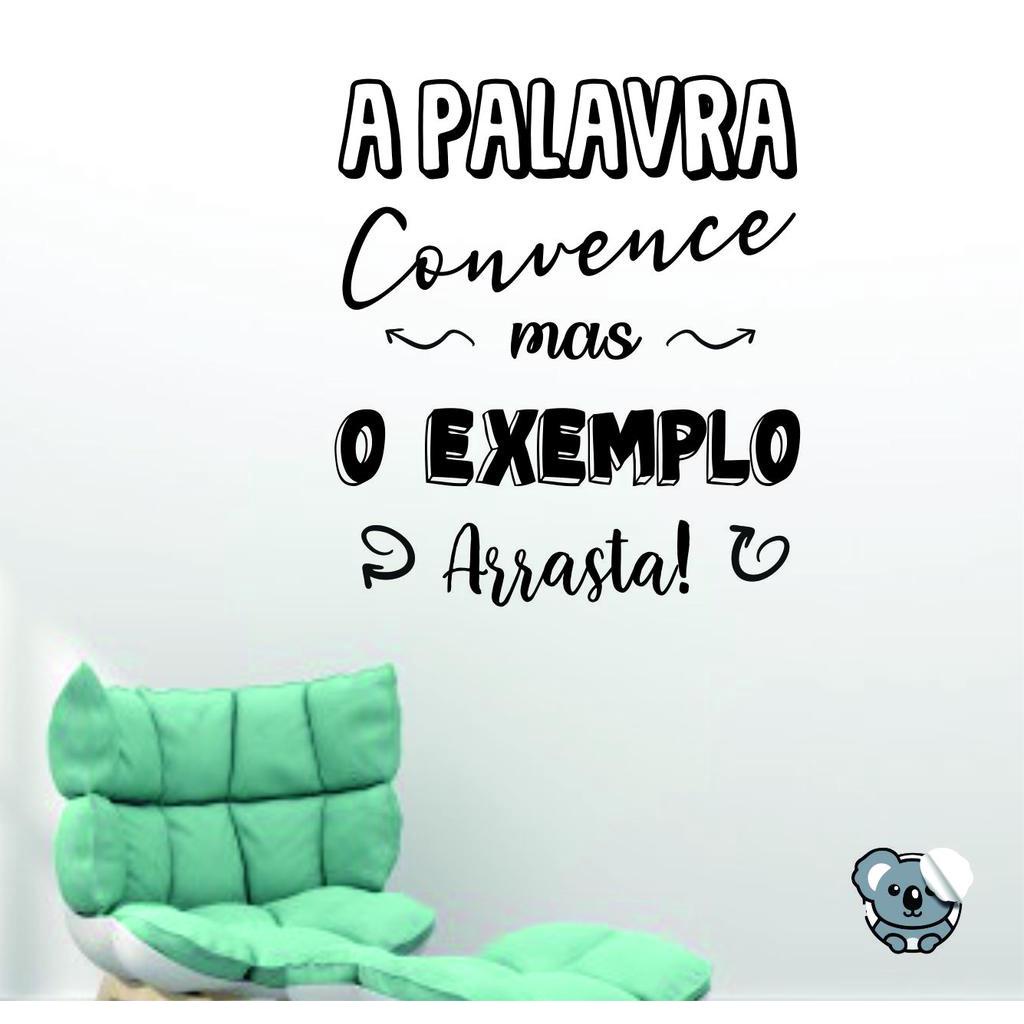 Adesivo de Parede Frases Motivacionais -A Palavra Convence - Colakoala