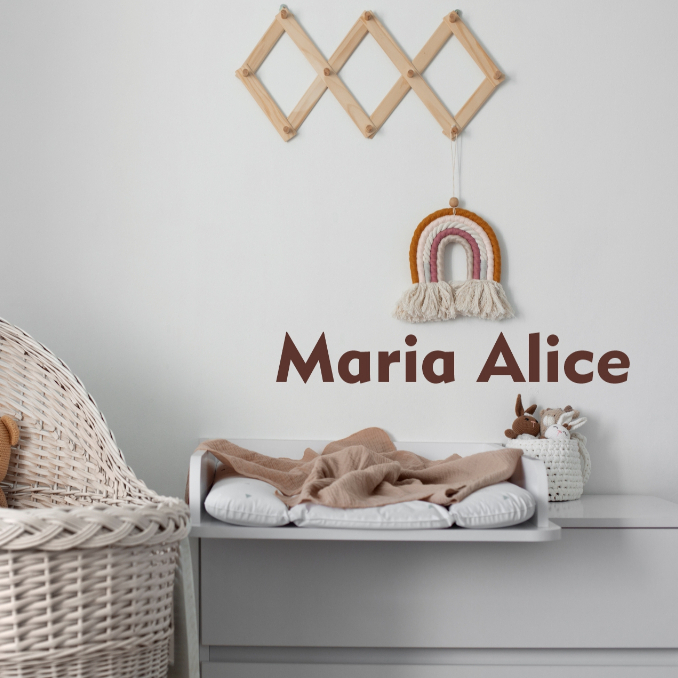 Adesivo Parede Nome Palavra Personalizado Decoração Lettering Facil Aplicação