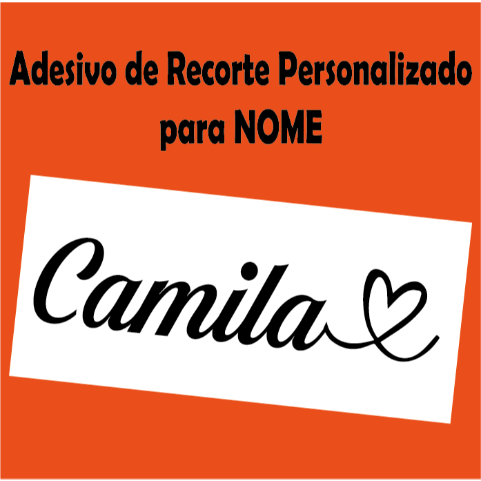Nome Personalizado Kit 4 Adesivos / Palavra  Com Coração Personalizado namorada
