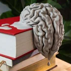Aparador de Livro O Peso do Conhecimento: Quando a Leitura Ganha Vida -  Arte Plástica Cerebral - Cerébro
