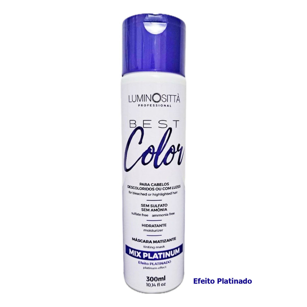 Máscara Matizadora Mix Platinum Best Color 300ml Luminosittà