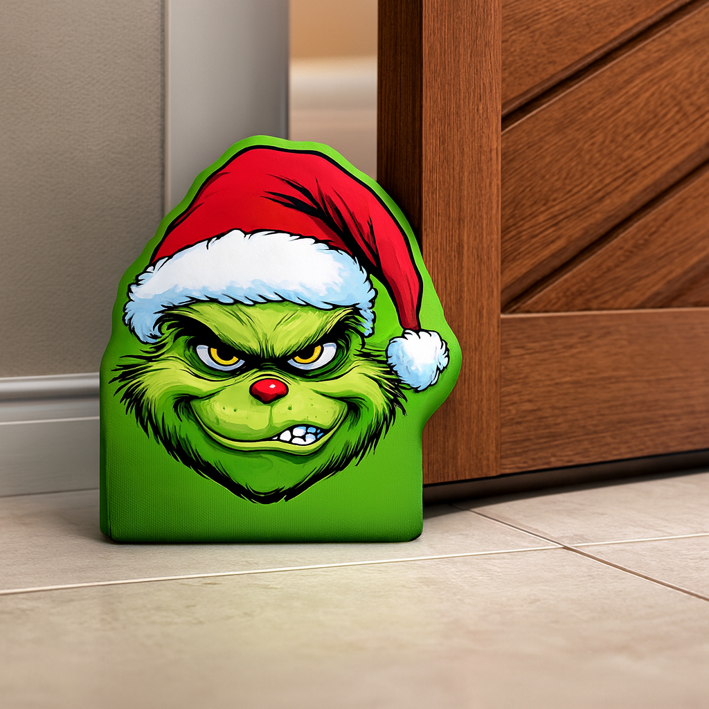 Peso de porta G.r.i.n.c.h malvado cara decoração de natal mal