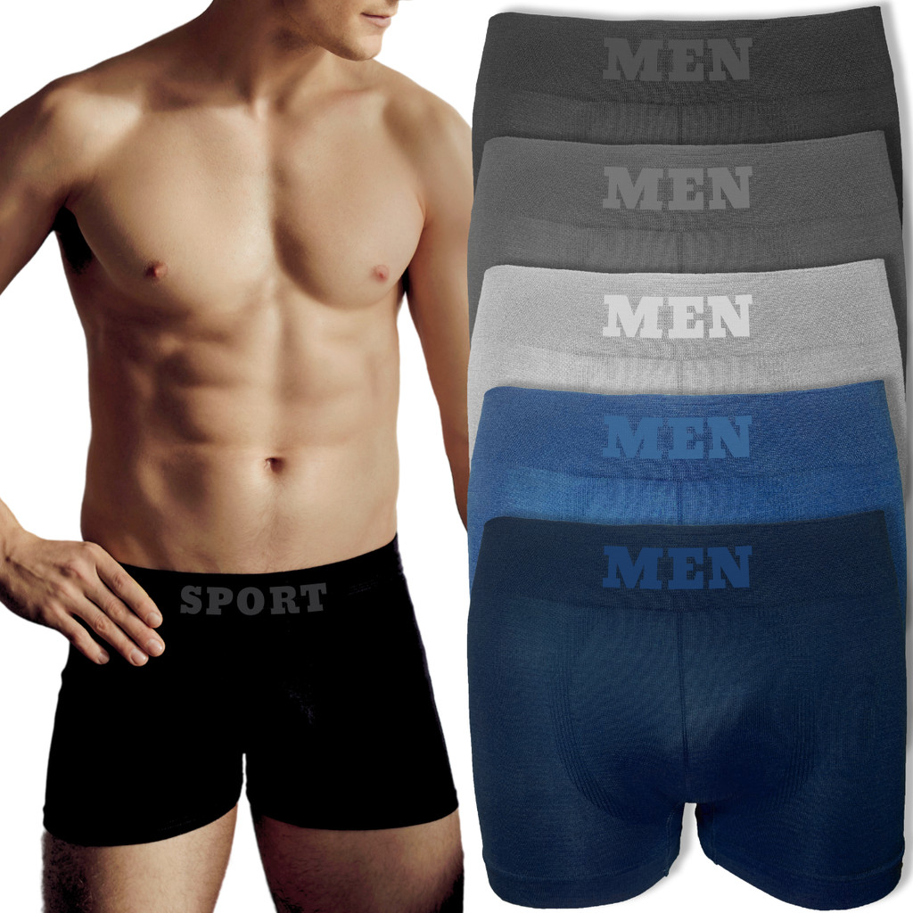 Kit 5 Cuecas Masculina Boxer Respirável Box Original Cores Masculinas