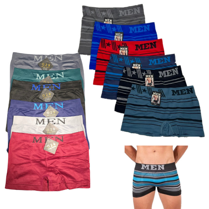 Kit Cuecas Boxer Adulto Sem Costura Microfibra